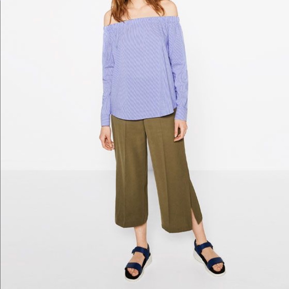 🆕 Zara Culottes with Side Slit